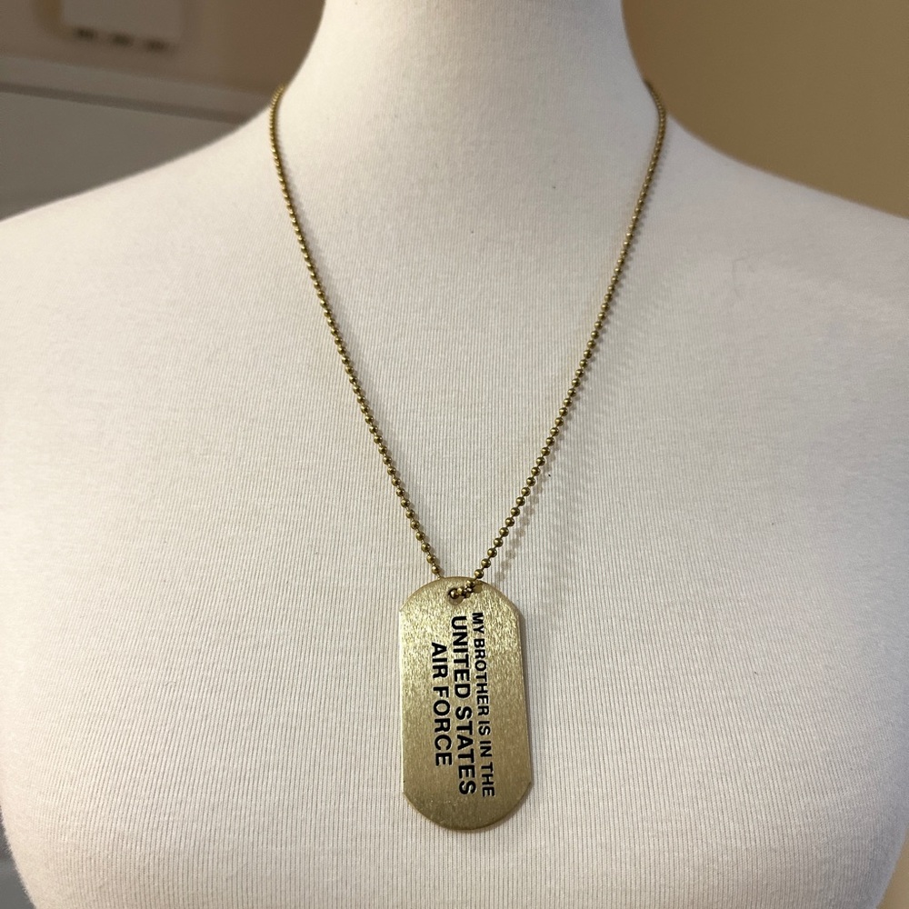 Gold Dog Tag
